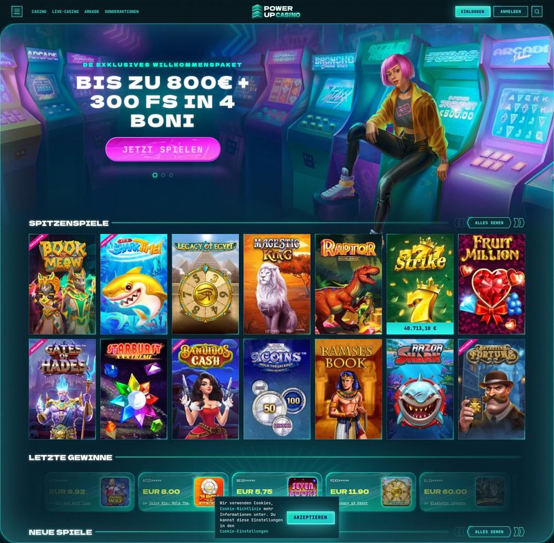 PowerUp Casino: Echtgeld spielen und Bonusgelder sichern in Deutschland - overview PowerUp Casino: Echtgeld spielen und Bonusgelder sichern in Deutschland - overview